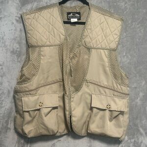 Fieldline Fishing Vest Men’s XL Tan Lightweight Pockets Outdoors